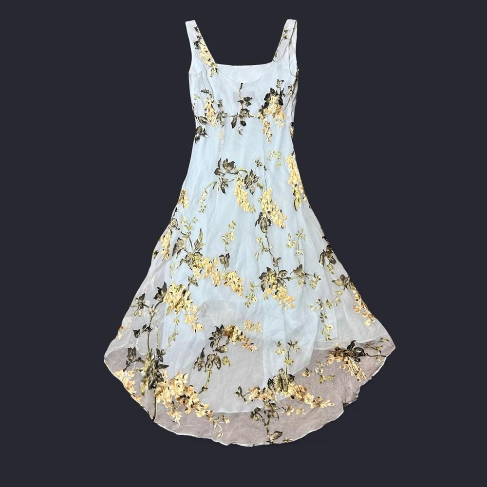 Y2K Fairy Blue Floral Dress by Alex Evenings! - Picture 7 of 10
